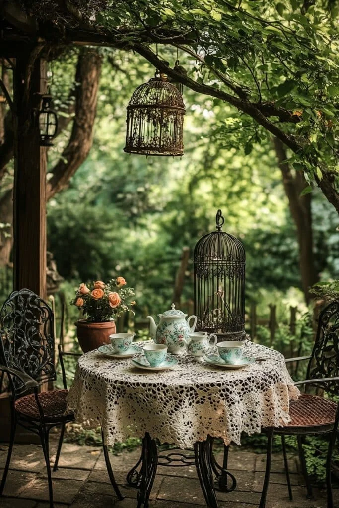 Victorian Tea Garden Settings