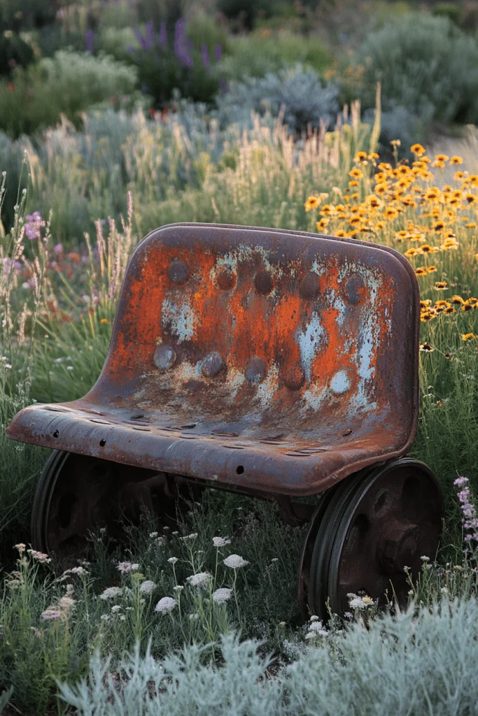 Rustic Farm Equipment Decor