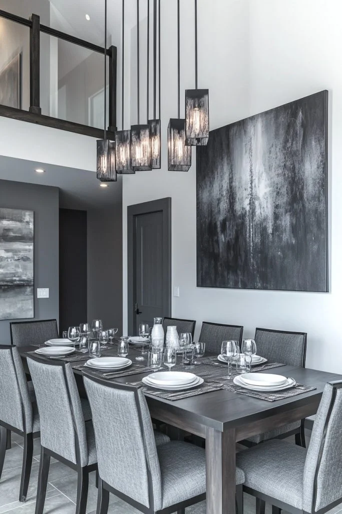 Monochrome Mood Dining Room