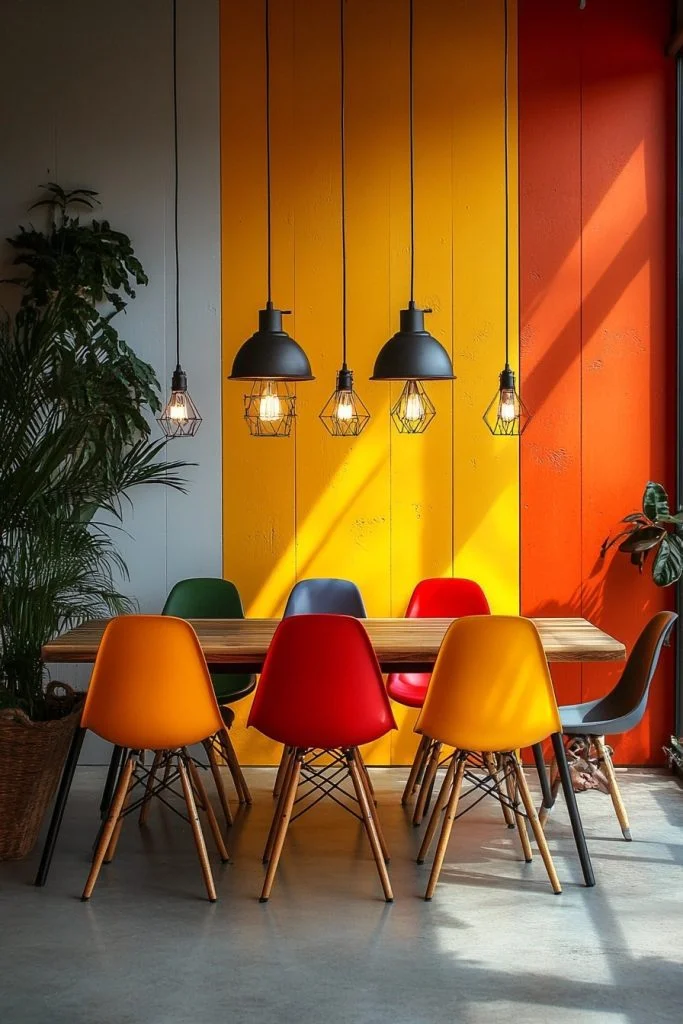 Dynamic Color Dining Room