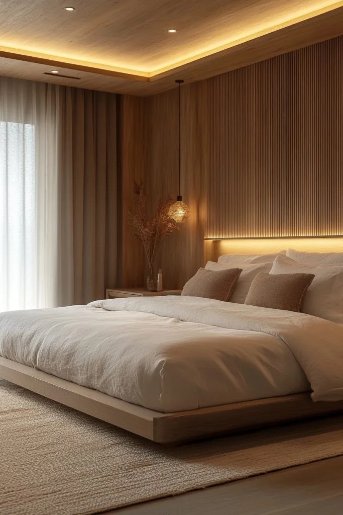 Zen-Scandinavian Master Bedroom