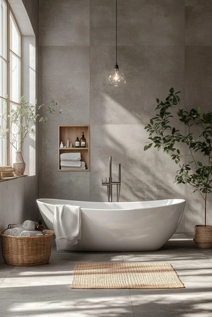 Spa-Like Nordic Bathroom Retreat