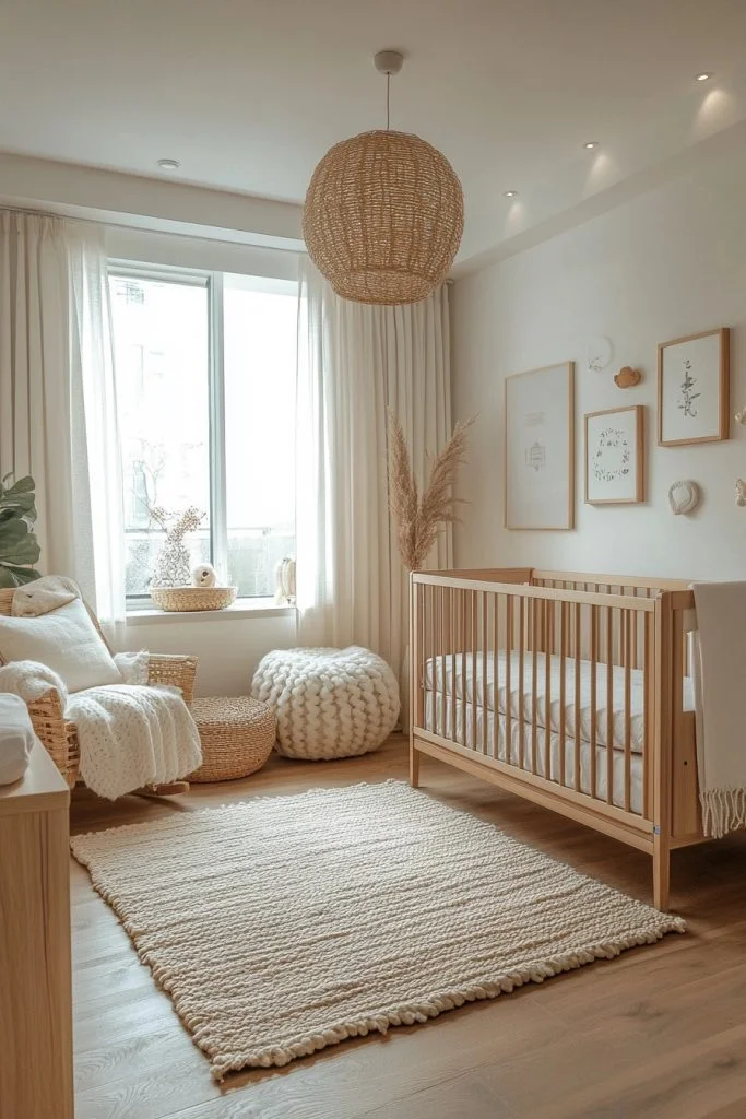 Gentle Scandinavian Nursery Design