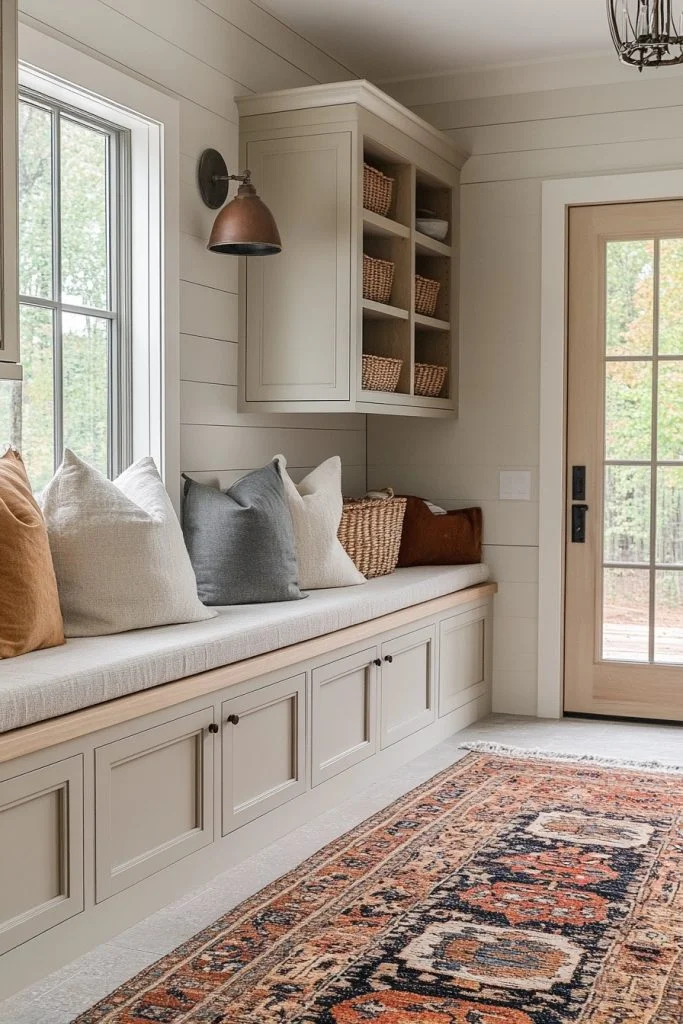 Efficient Nordic Mudroom Design