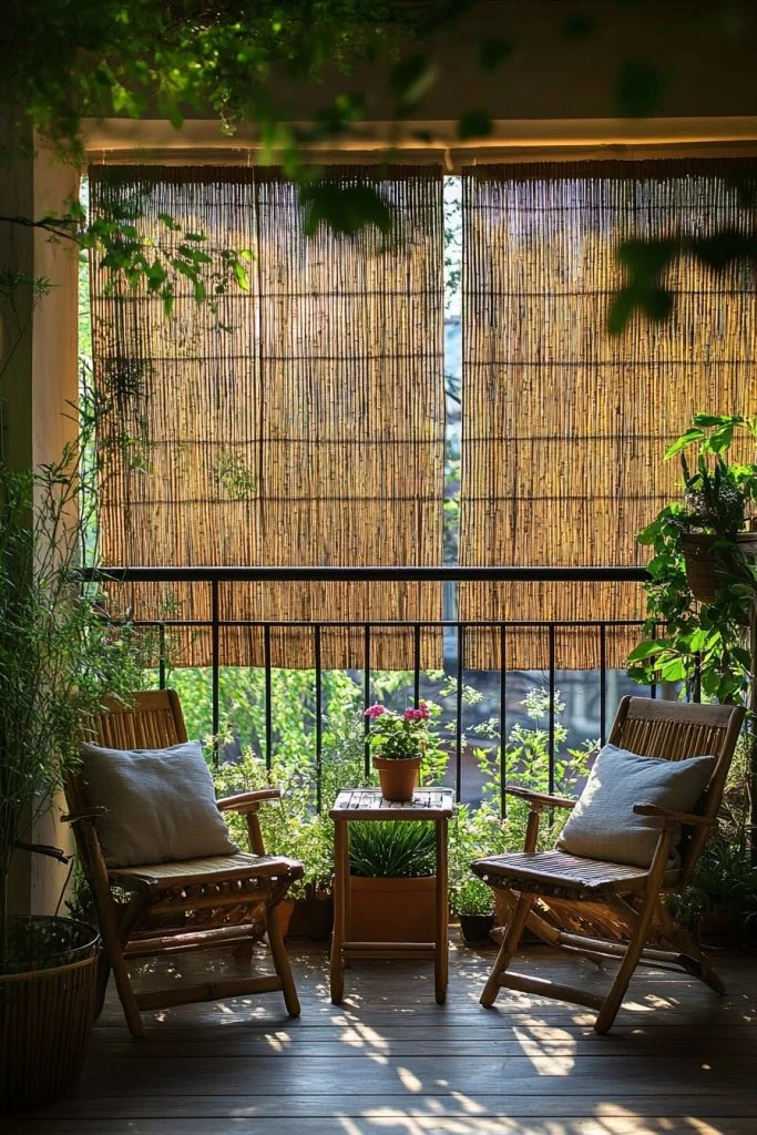 Scandinavian Zen Outdoor Balcony