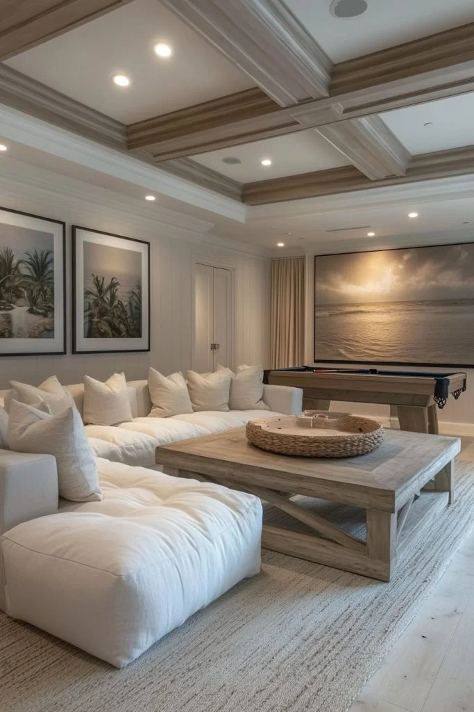 Relaxing Scandinavian Game Room