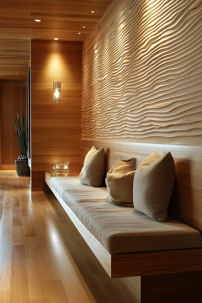 Warm Wood Zen Room
