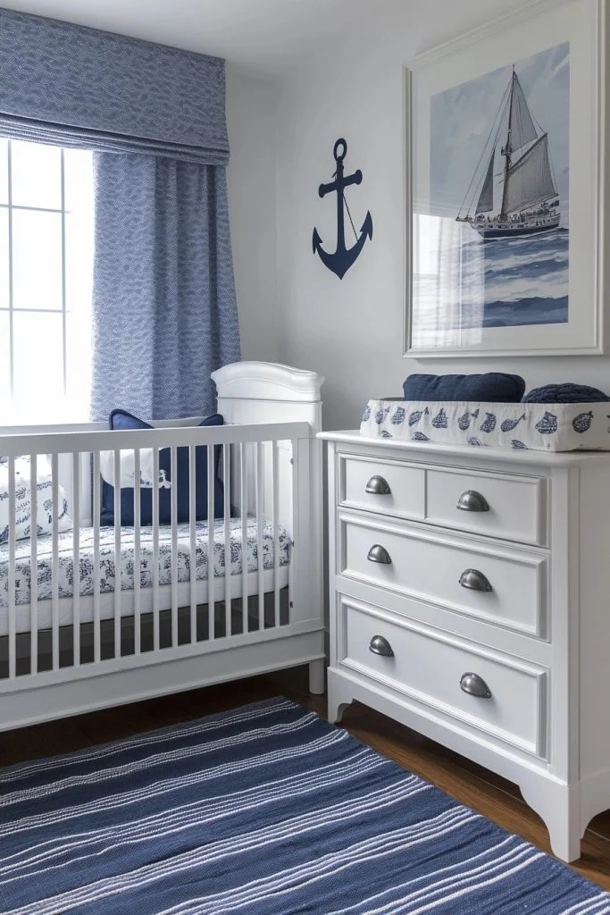 Coastal-Themed Infant Corner