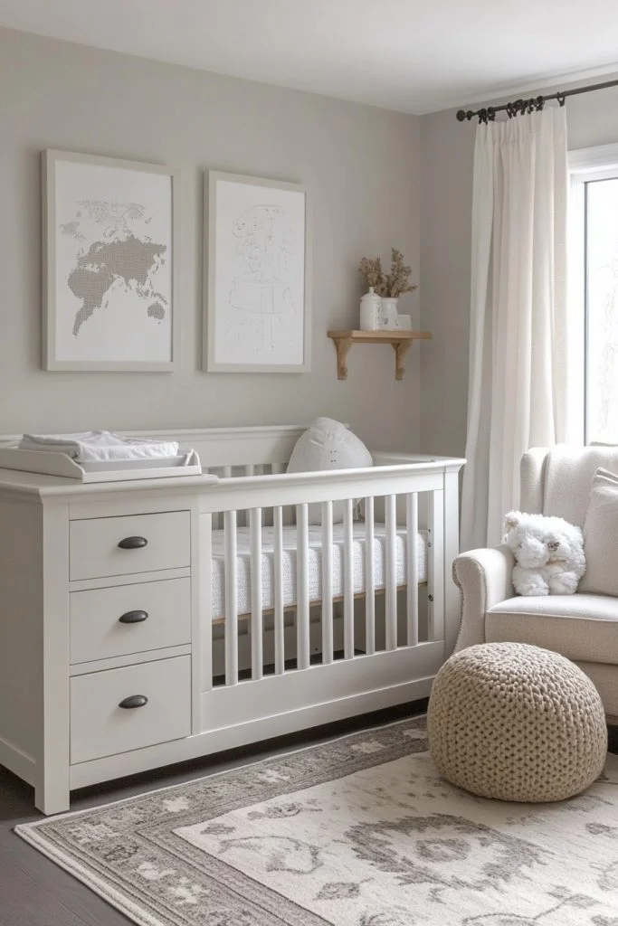 Practical Minimalist Nursery