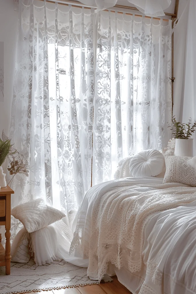Bohemian Lace Curtain Panels