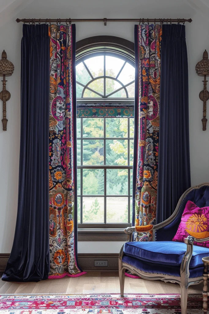Bohemian Velvet Window Treatments