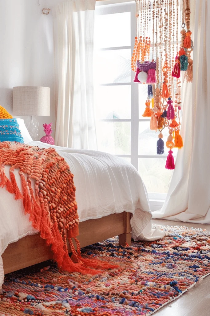 Boho Tassel Garland Window Decor
