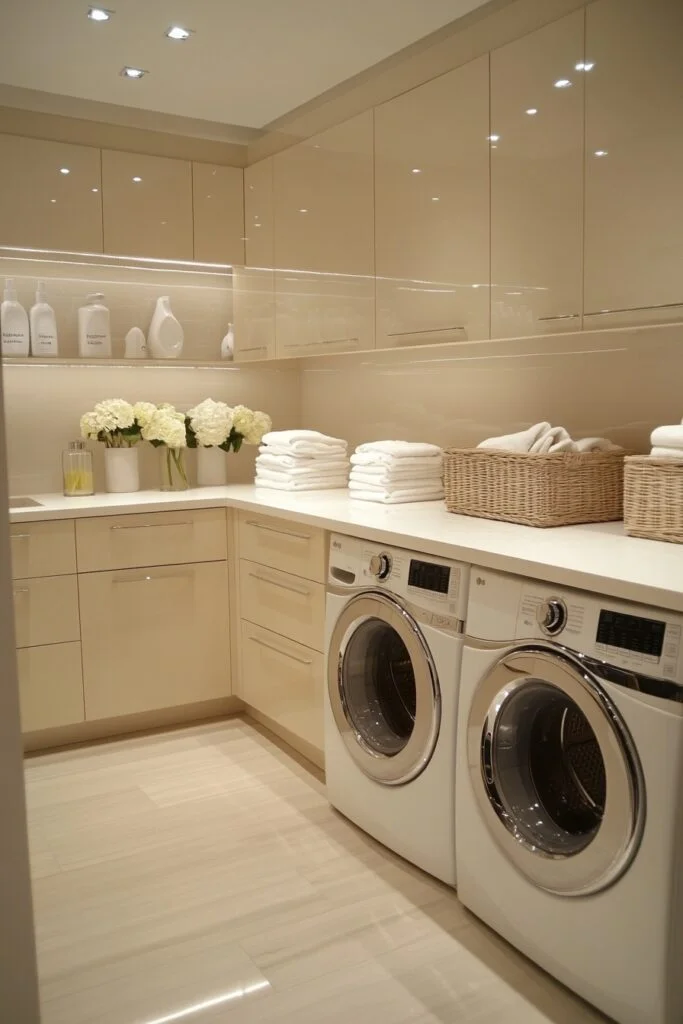 Efficient Loft Laundry Room