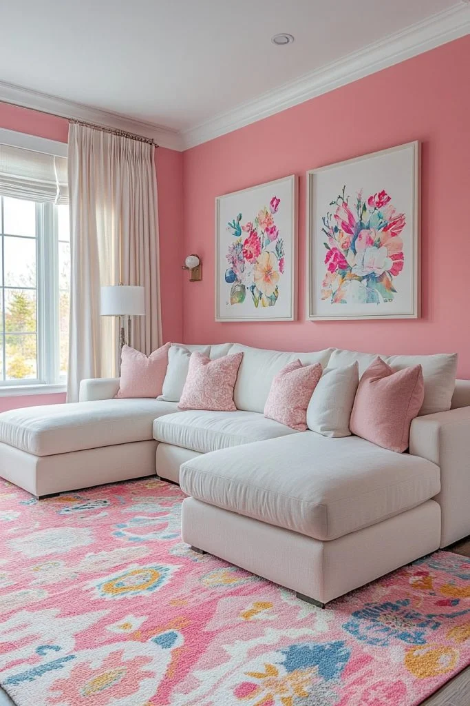 Casual Flamingo Family Room