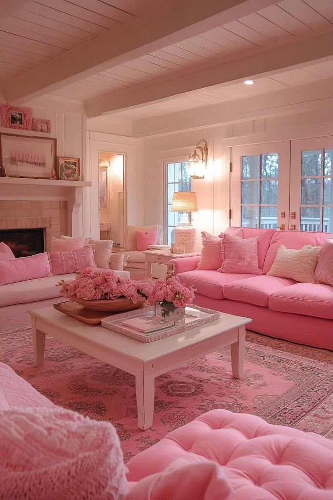 Inviting Candied Pink Corner