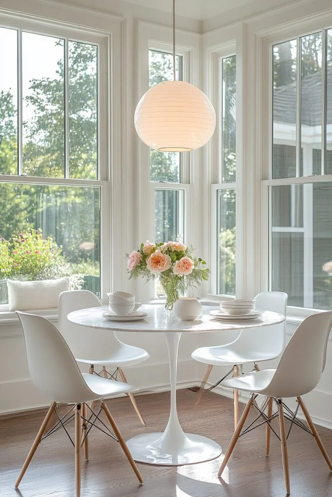 Airy White Breakfast Spot