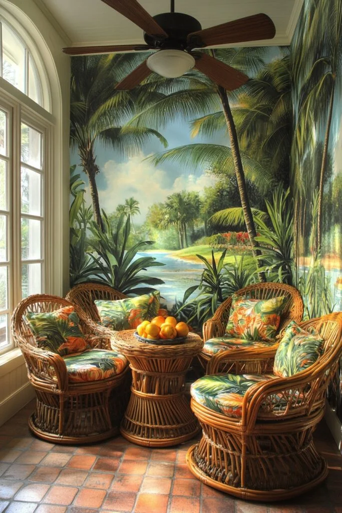 Tropical Oasis Breakfast Nook