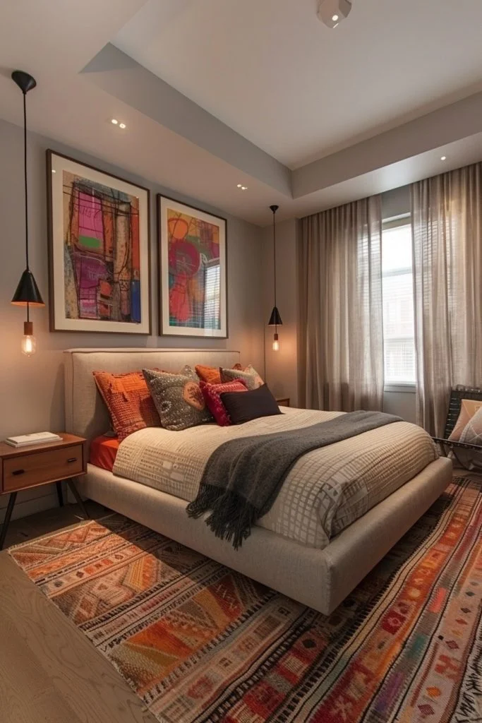 Contemporary Artistic Flair Bedrooms