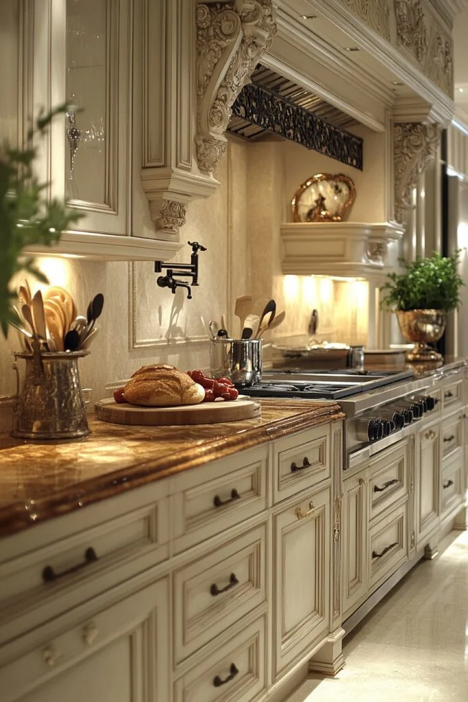 Limestone Elegance Kitchen