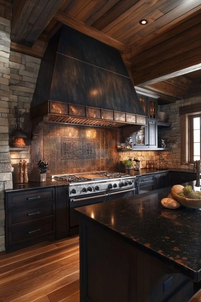 Deep Earth Tones Kitchen
