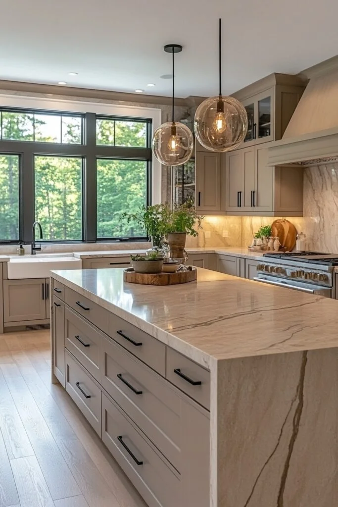 Modern Earth Fusion Kitchen