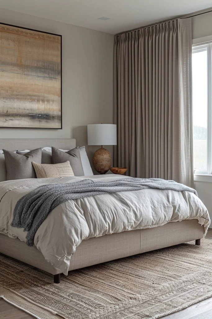 Heather Grey Textured Drapes