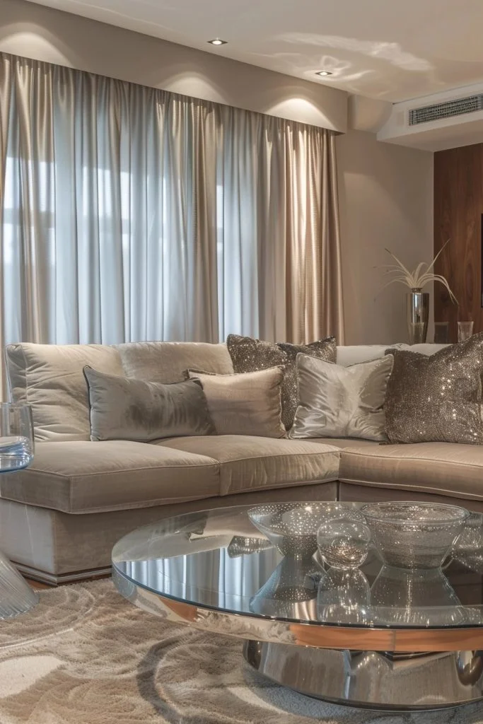 Metallic Sheen Draperies