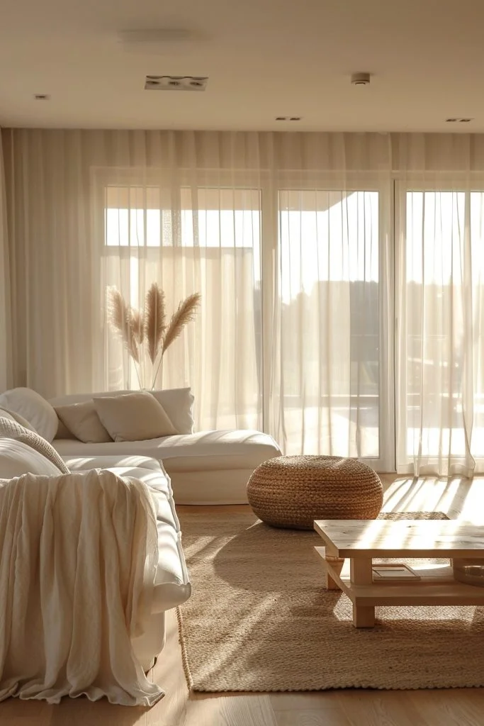 Translucent Light-Enhancing Curtains
