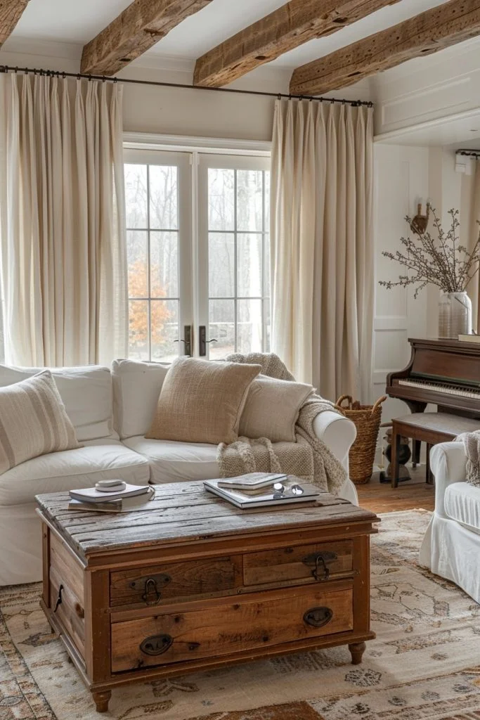 Cozy Modern Farmhouse Drapes