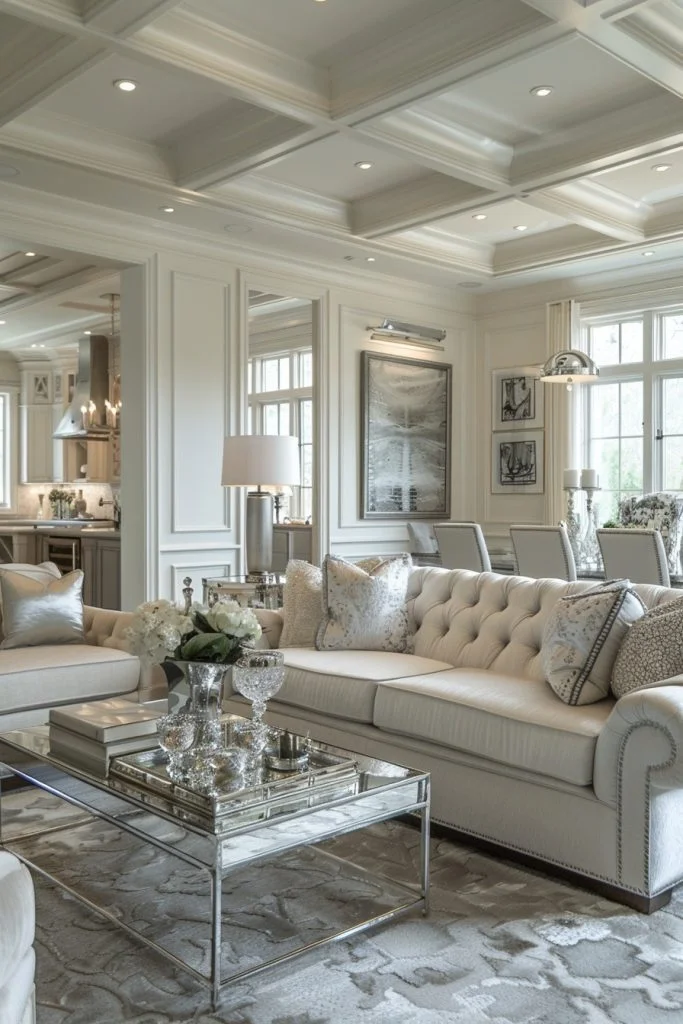 Elegant Mirror Elements in Living Rooms