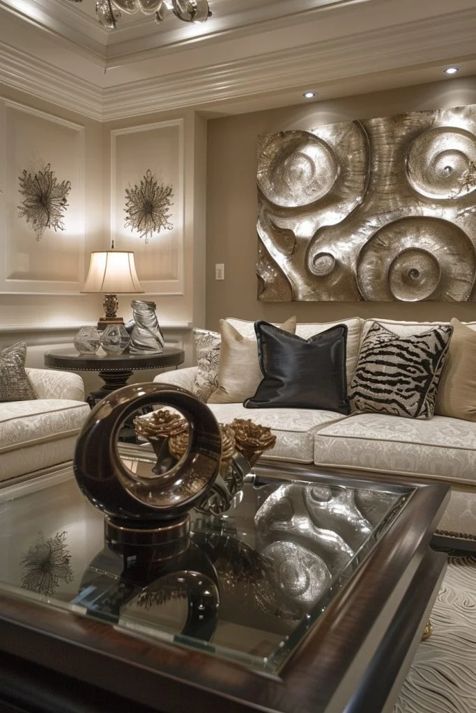 Artistic Sculptures in Living Rooms