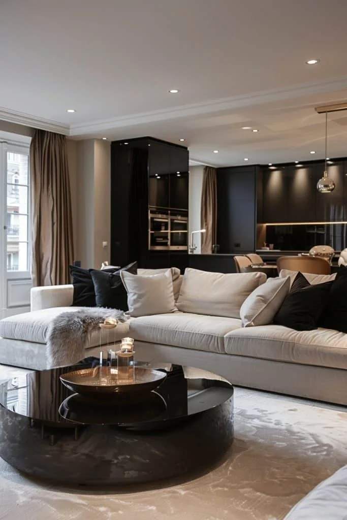 High-Gloss Surfaces in Living Rooms