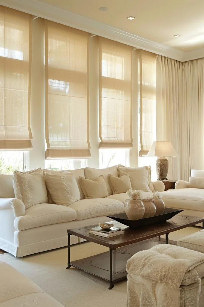 Luxurious Window Treatments for Living Rooms