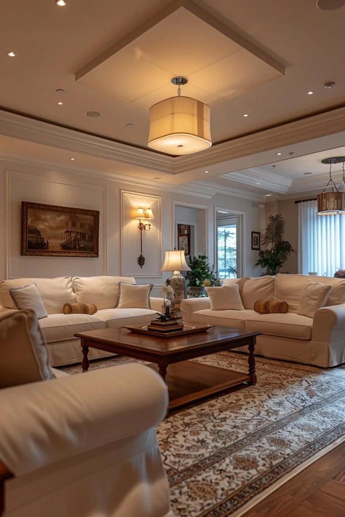 Soft Ambient Lighting in Living Rooms