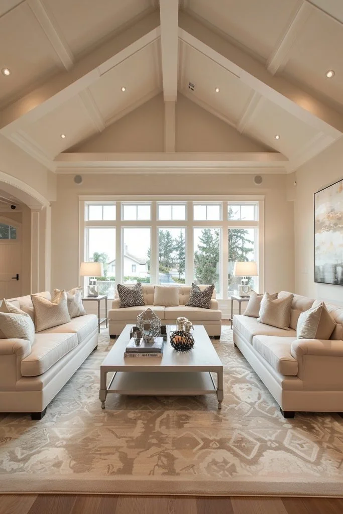 Symmetry in Elegant Living Room Design