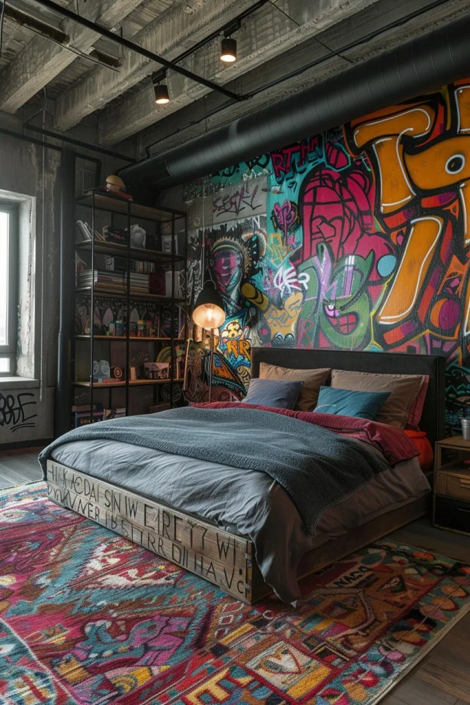 Graffiti Loft Bedroom