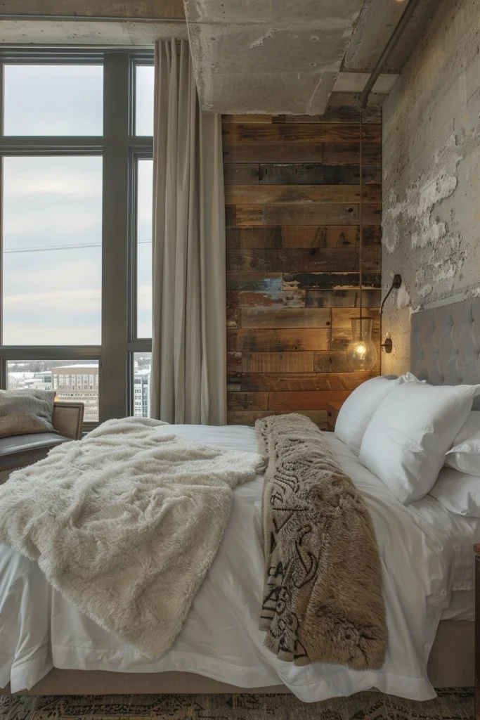 Concrete and Steel Bedroom