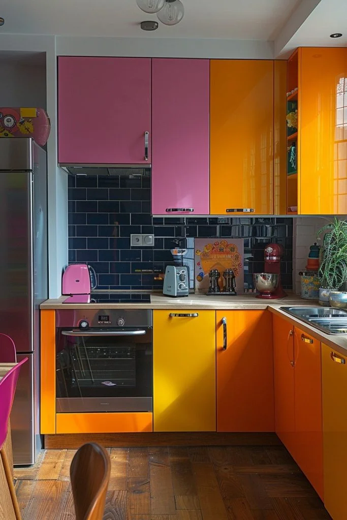 Color Block Kitchen Designs