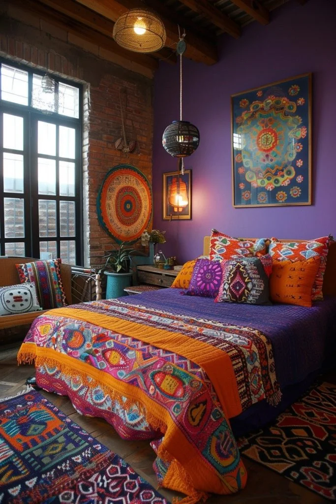 Vibrant African Patterns Bedroom