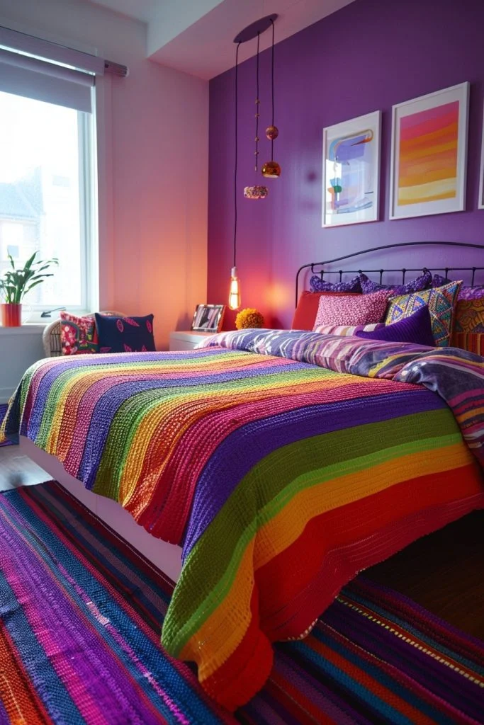 Electric Color Spectrum Bedroom