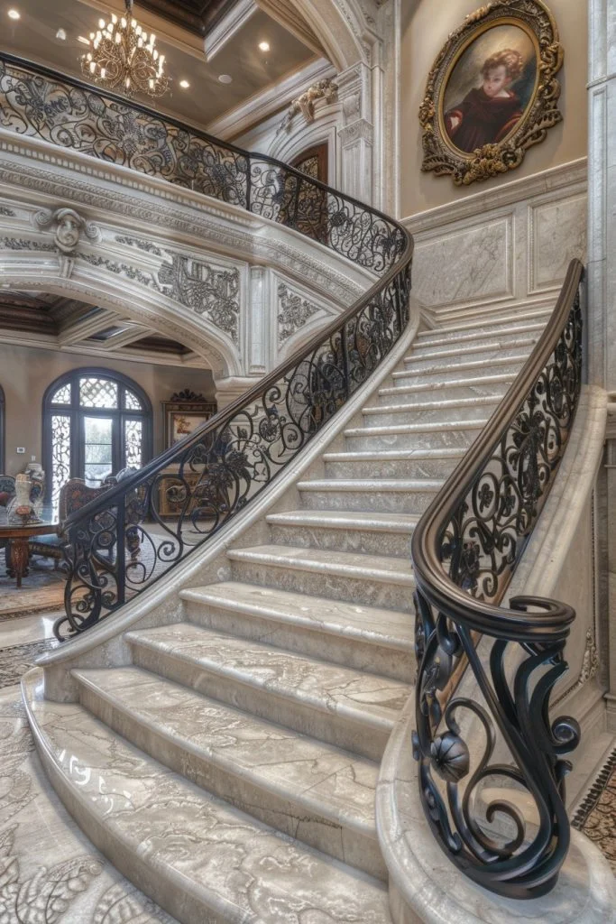 Elegant Marble Staircase Designs