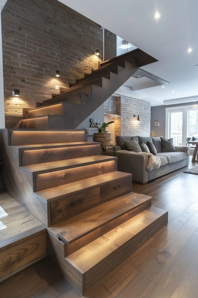 Staircase Designs with Hidden Storage Features