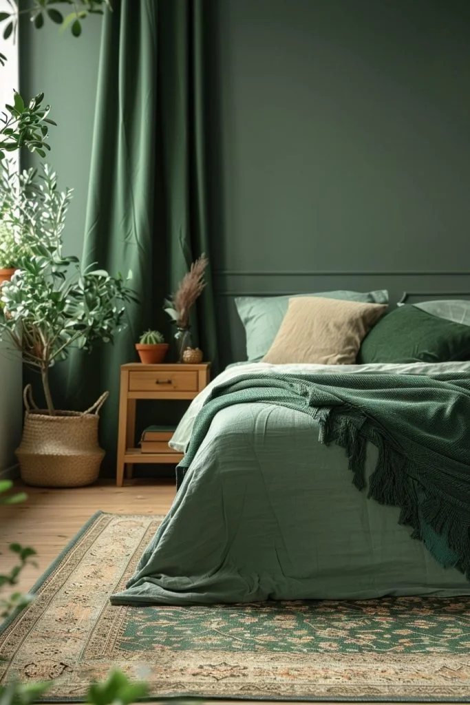 Scandinavian-Inspired Green and Terracotta Simplicity