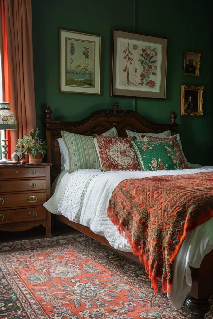 Balanced Harmony of Green and Terracotta