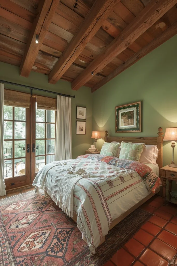 Rustic Charm with Green and Terracotta