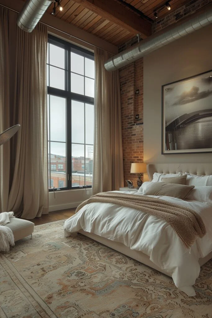 Opulent Loft Bedroom Retreat