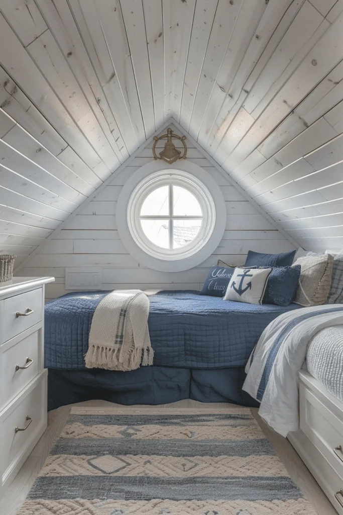 Seaside-Inspired Attic Sanctuary