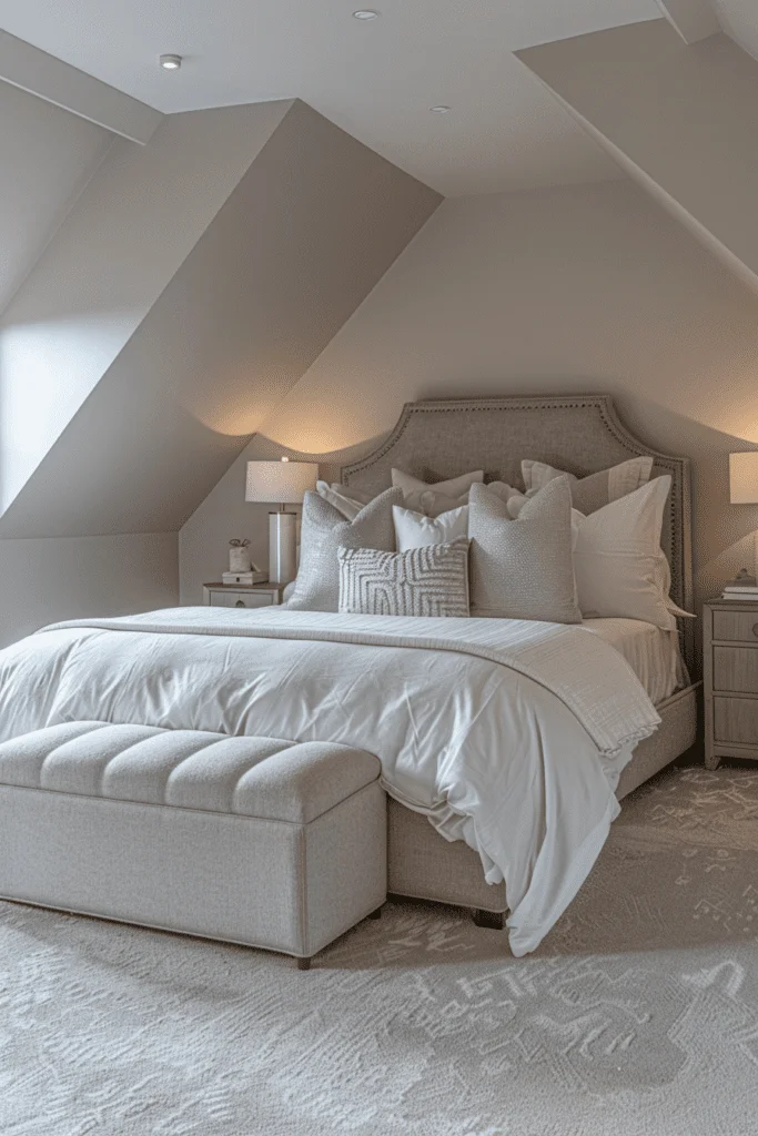 High-Tech Attic Bedroom Design