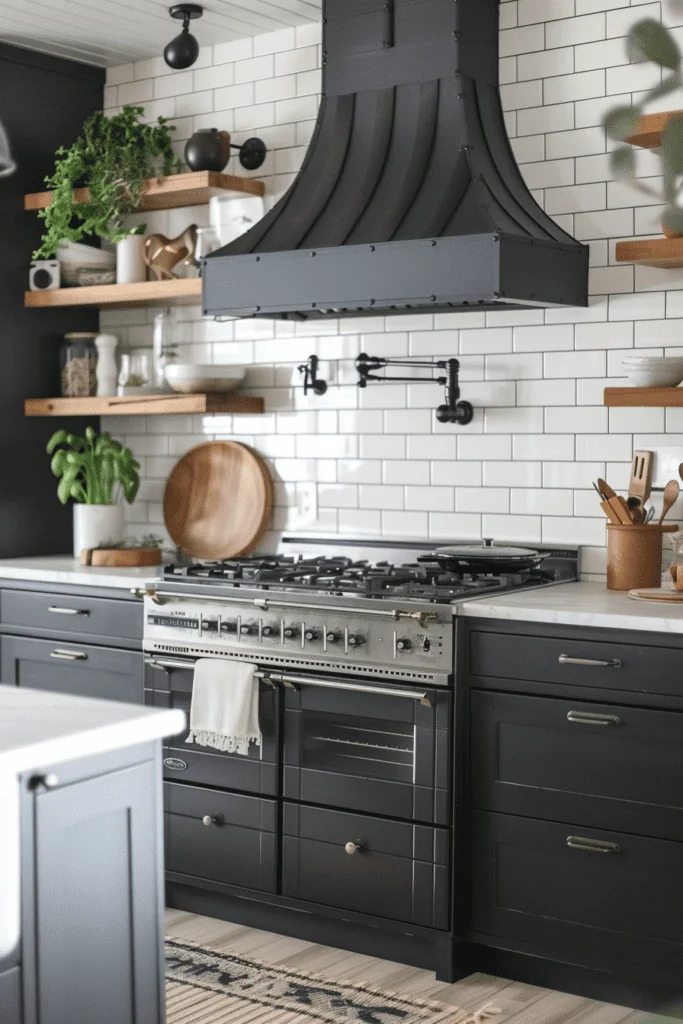 Graphic Subway Tile Backsplashes