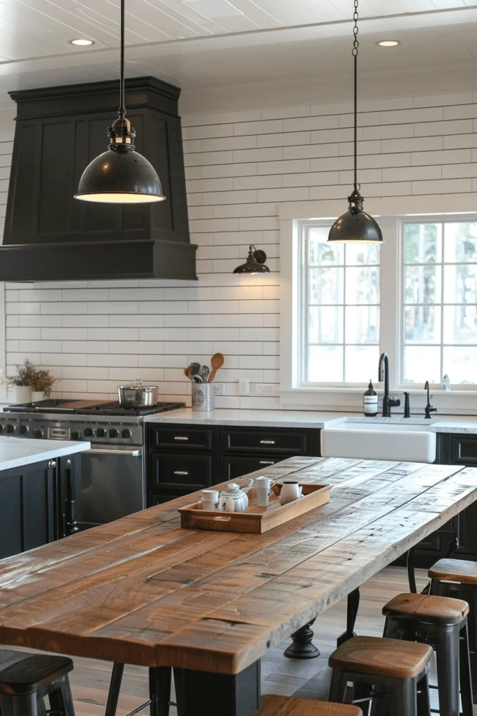 Modern Farmhouse in Monochrome